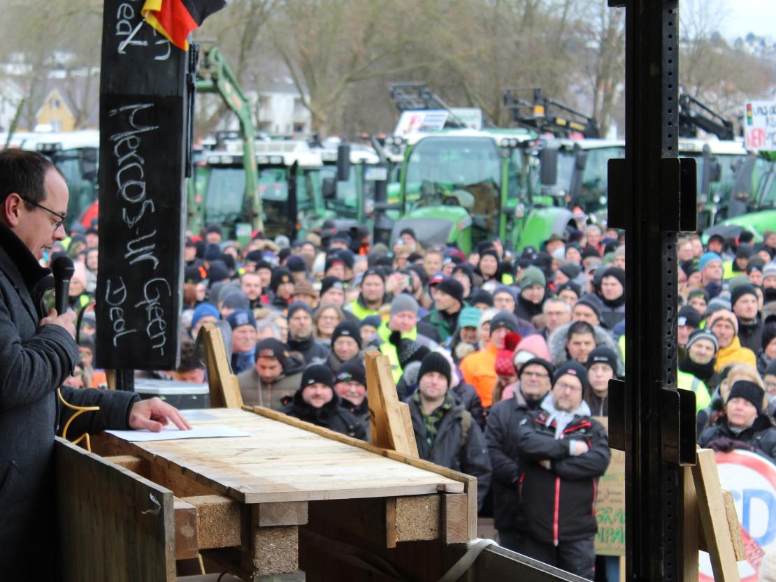 Bauernprotest Donauwörth am 08.01.2024