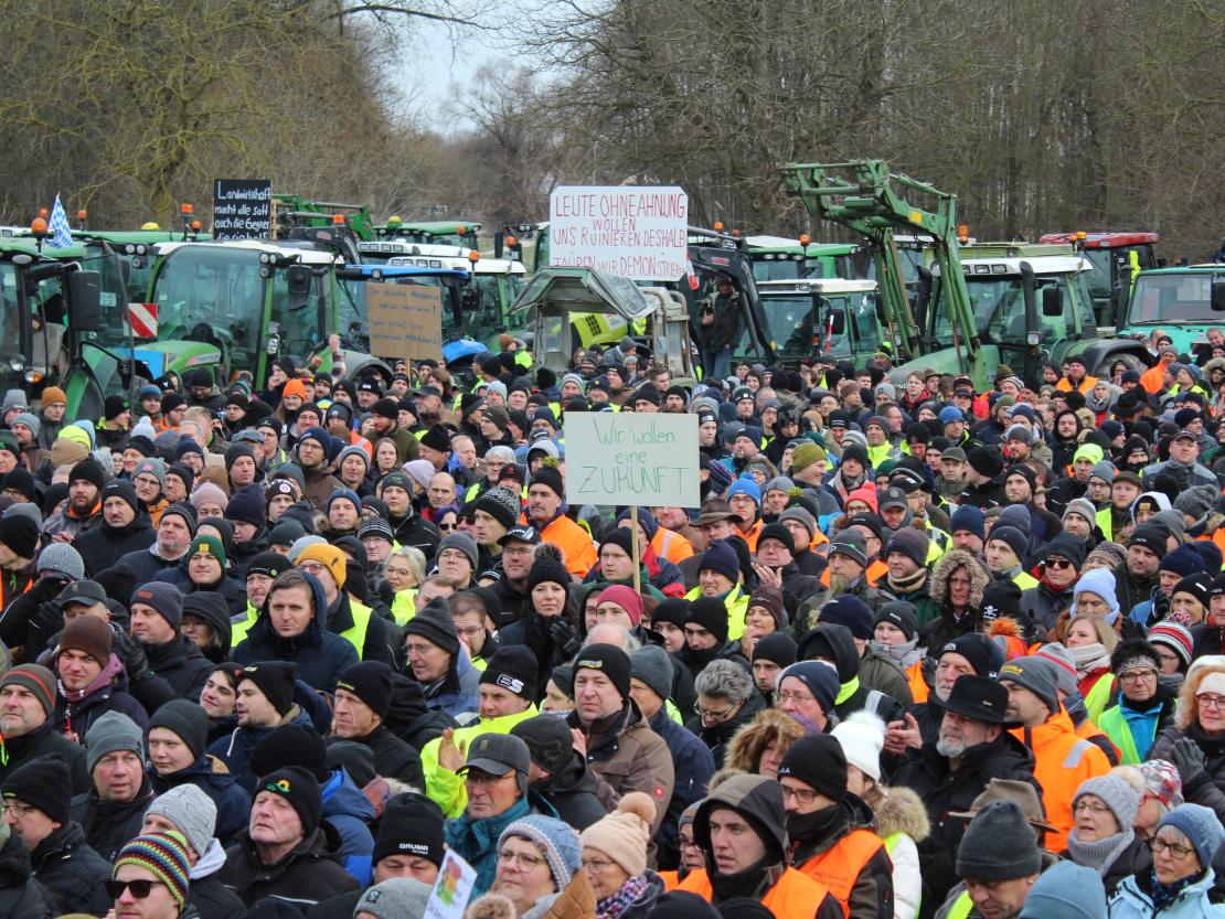 Bauernprotest Donauwörth am 08.01.2024