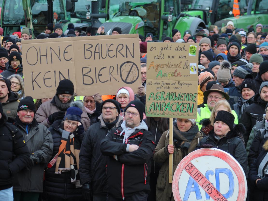 Bauernprotest Donauwörth am 08.01.2024