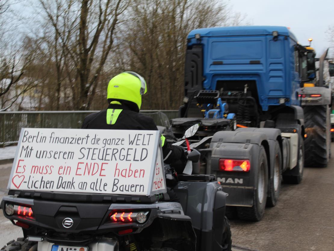 Bauernprotest Nördlingen am 08.01.2024