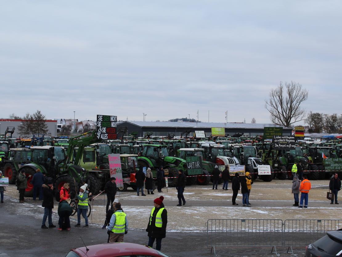 Bauernprotest Nördlingen am 08.01.2024