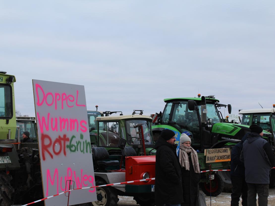 Bauernprotest Nördlingen am 08.01.2024