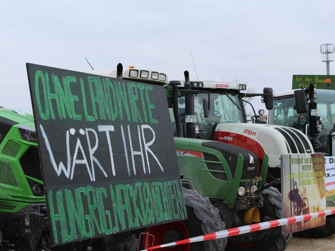 Bauernprotest Nördlingen am 08.01.2024