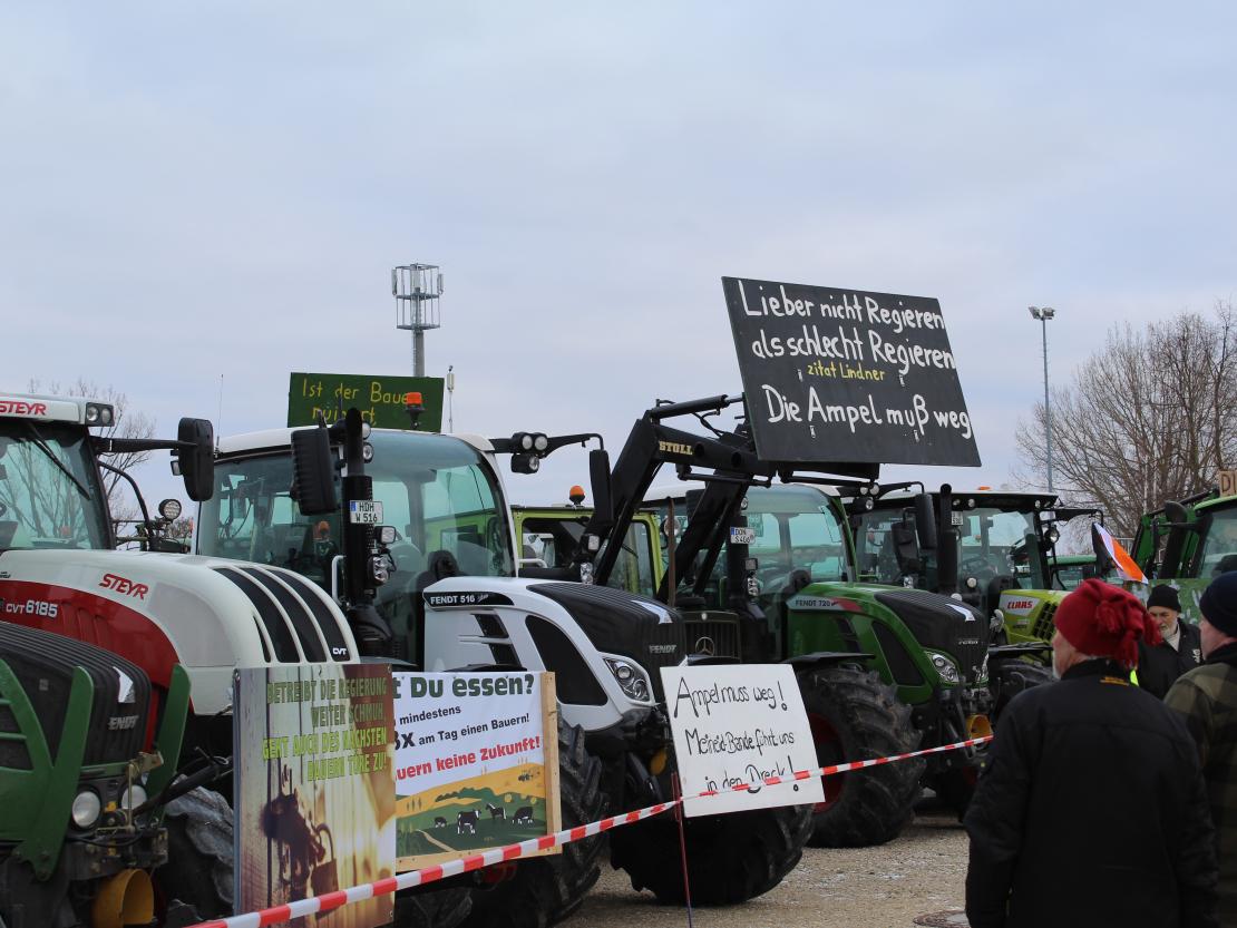 Bauernprotest Nördlingen am 08.01.2024