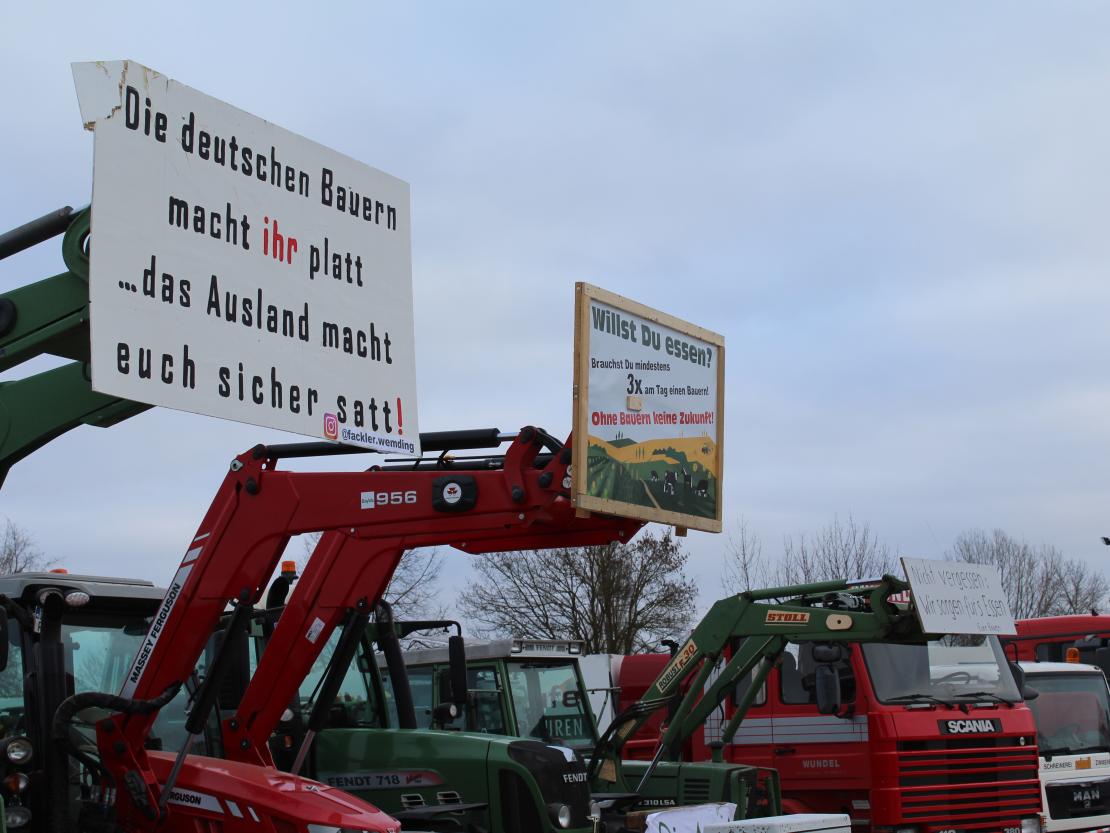 Bauernprotest Nördlingen am 08.01.2024