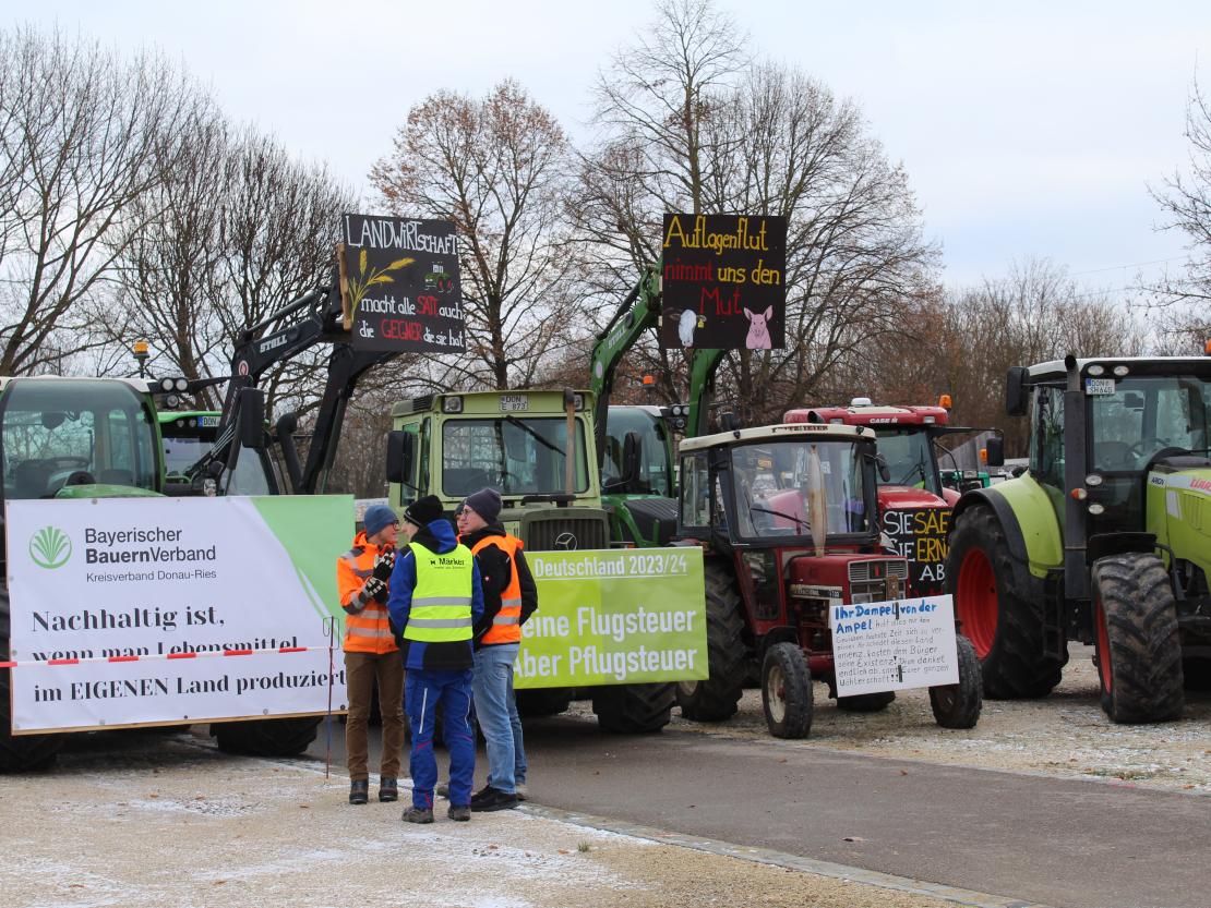 Bauernprotest Nördlingen am 08.01.2024