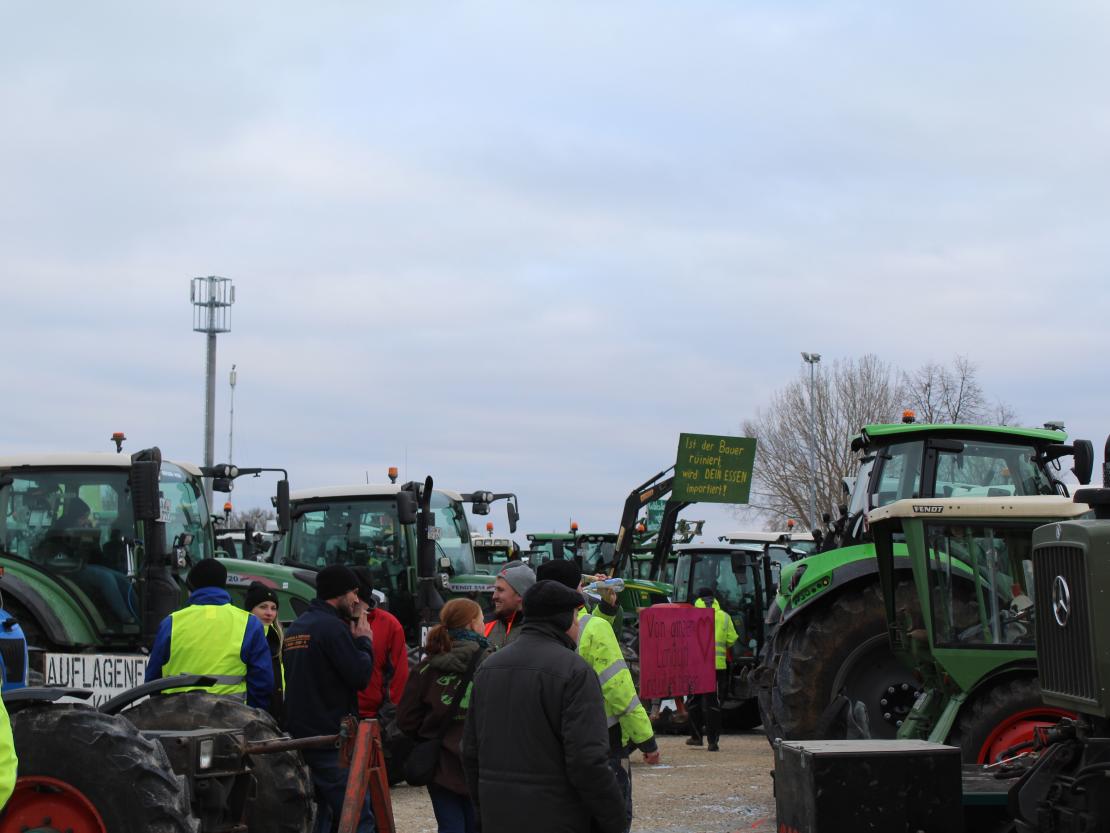 Bauernprotest Nördlingen am 08.01.2024