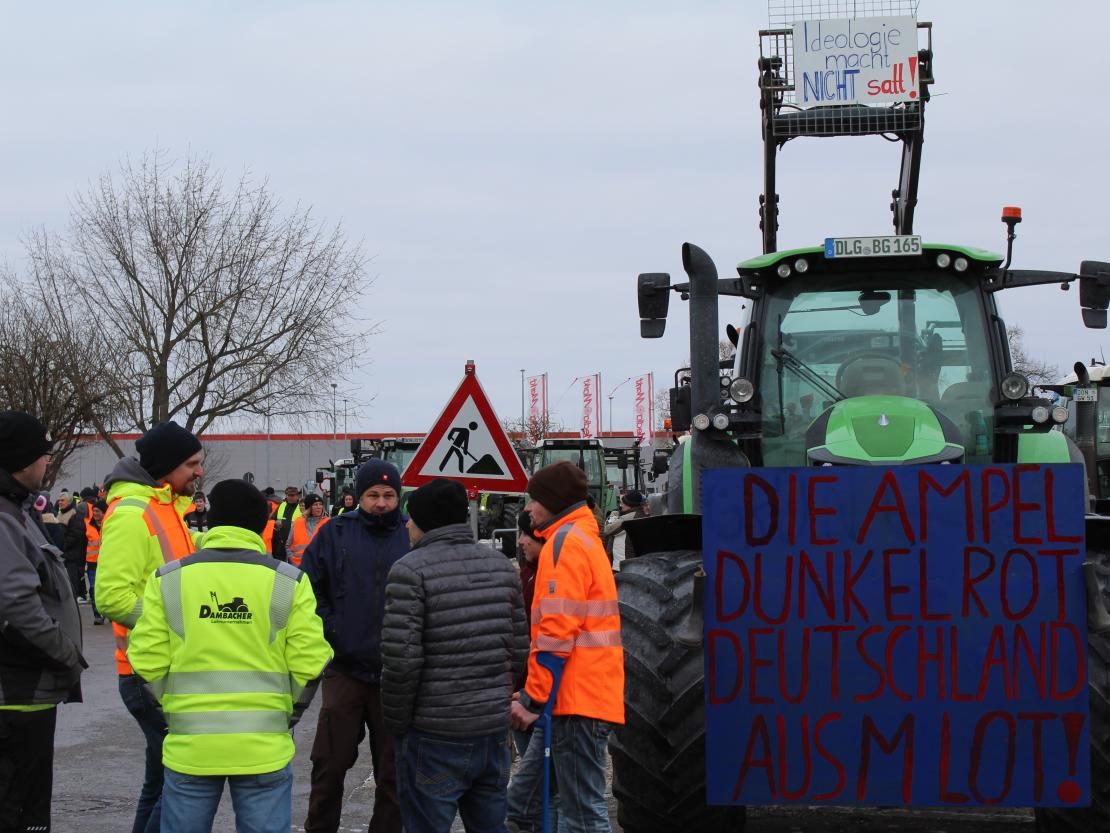 Bauernprotest Nördlingen am 08.01.2024