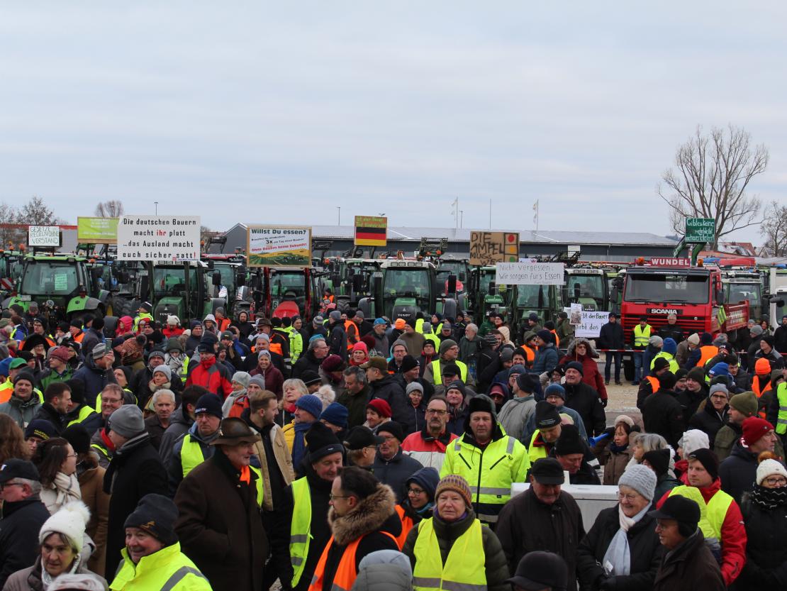 Bauernprotest Nördlingen am 08.01.2024