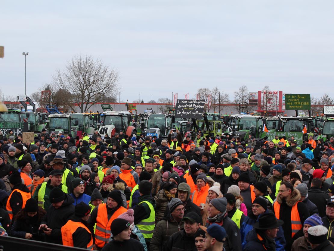 Bauernprotest Nördlingen am 08.01.2024