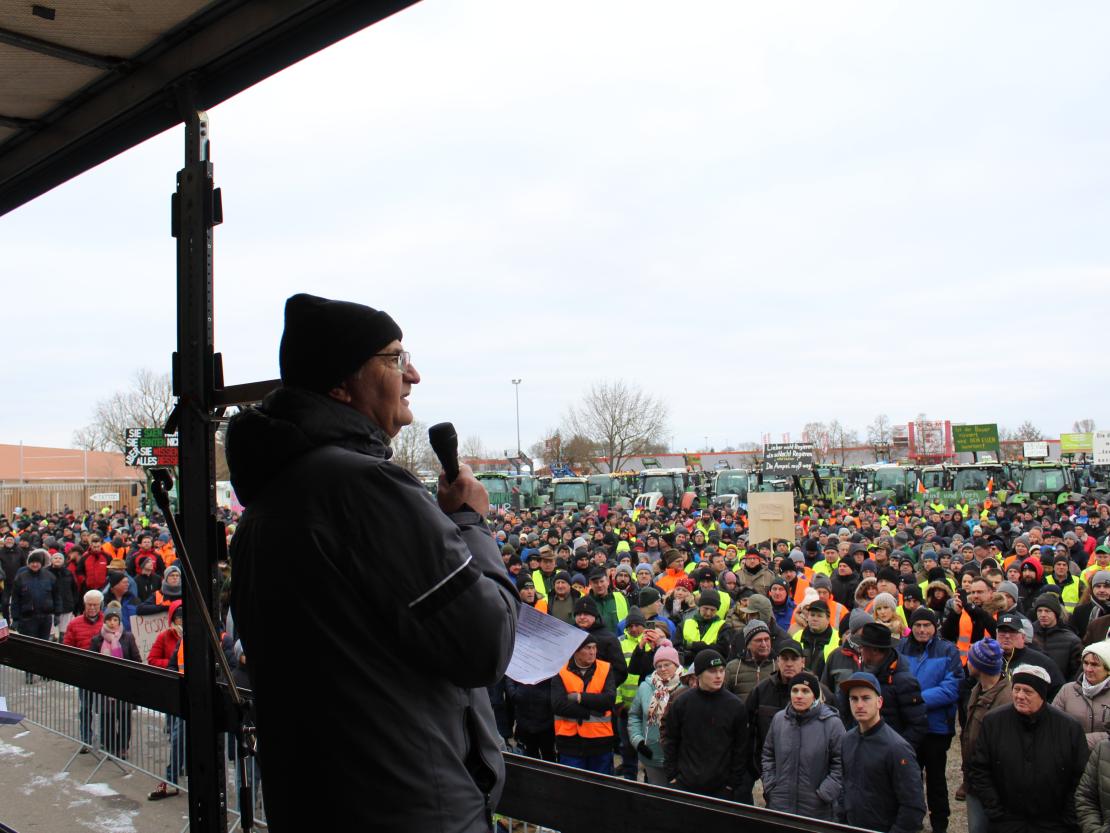 Bauernprotest Nördlingen am 08.01.2024