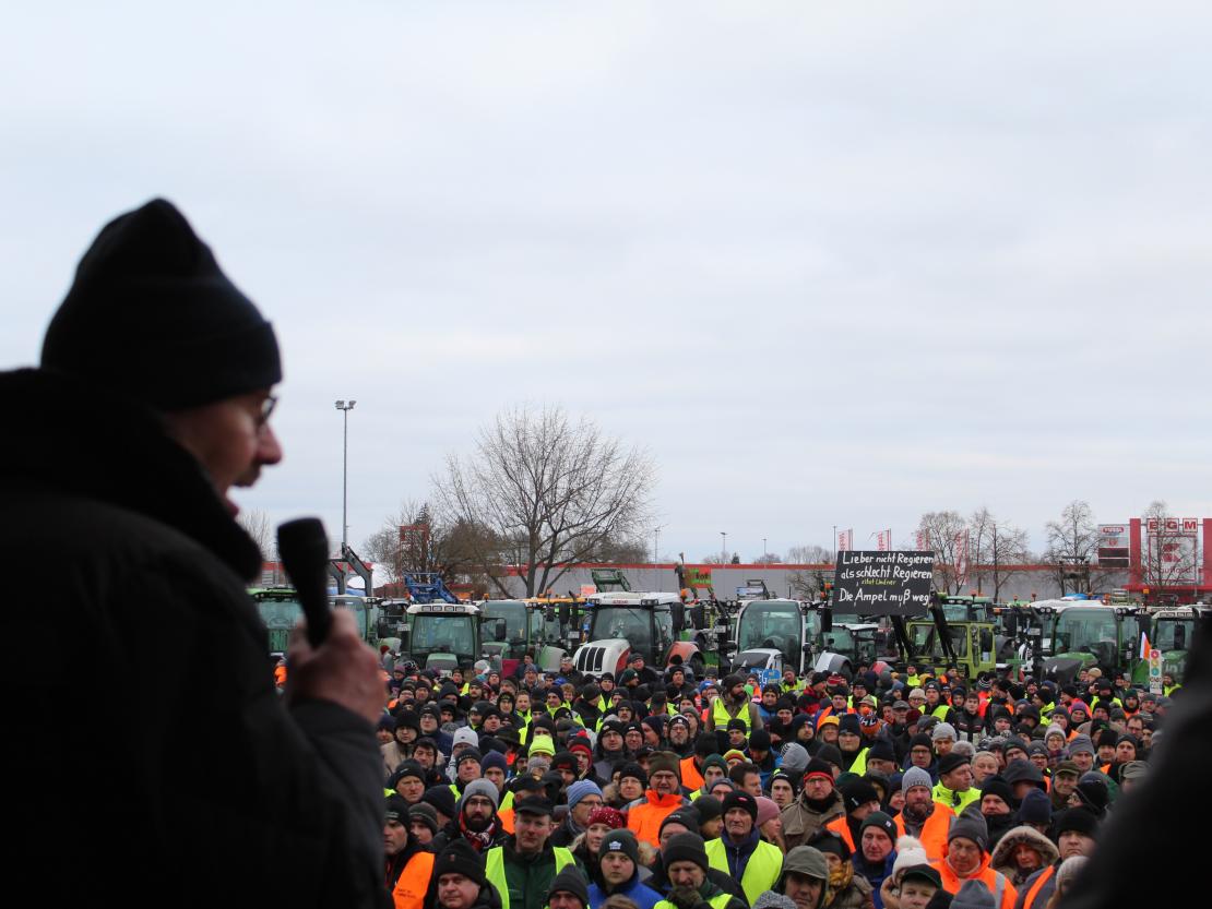 Bauernprotest Nördlingen am 08.01.2024