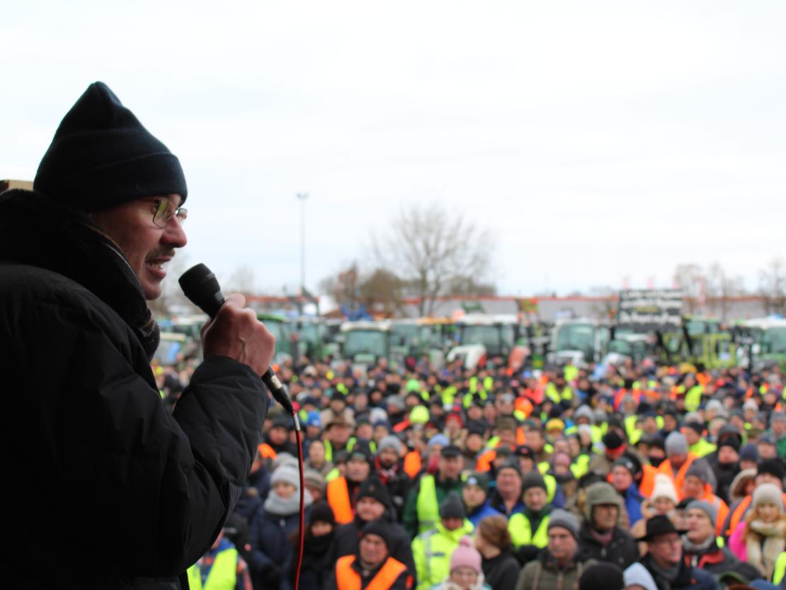 Bauernprotest Nördlingen am 08.01.2024