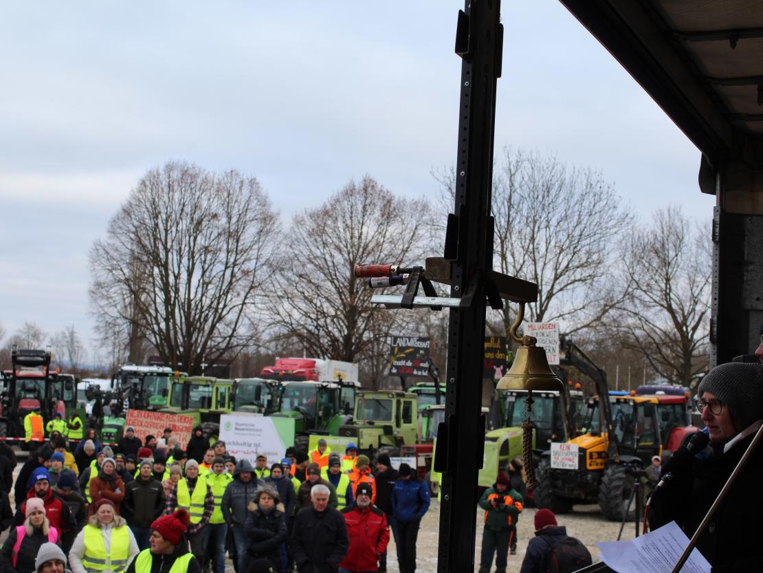 Bauernprotest Nördlingen am 08.01.2024