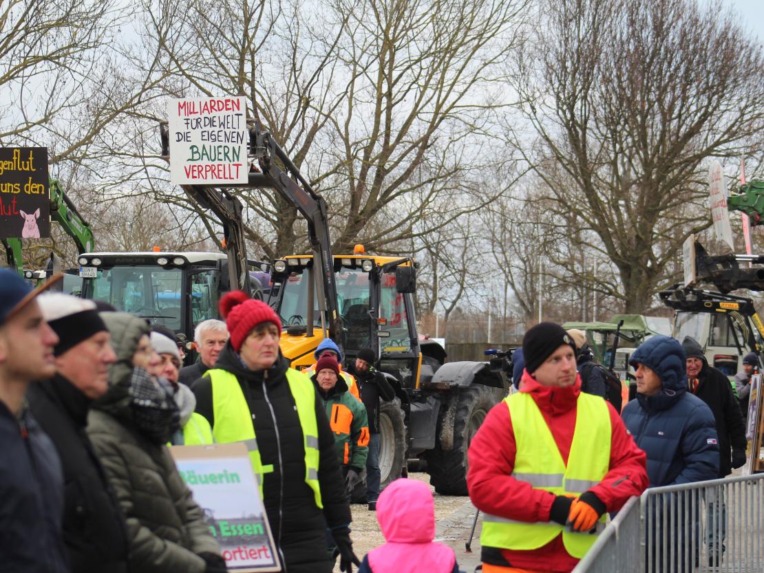 Bauernprotest Nördlingen am 08.01.2024.