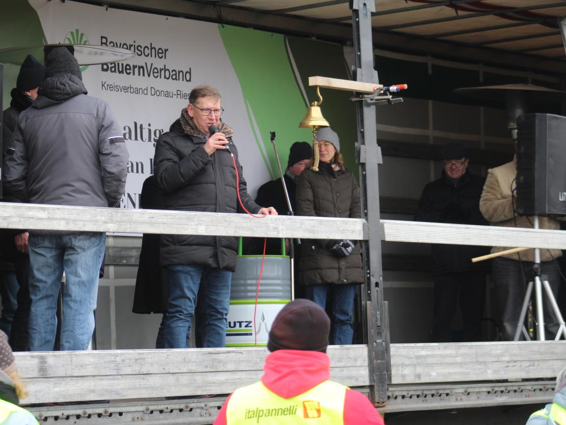 Bauernprotest Nördlingen am 08.01.2024.