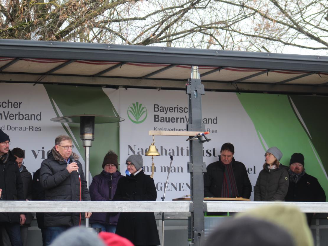 Bauernprotest Nördlingen am 08.01.2024.