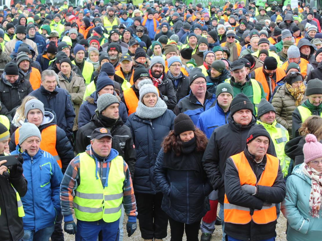 Bauernprotest Nördlingen am 08.01.2024