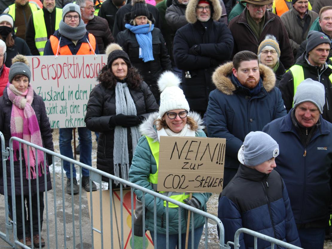 Bauernprotest Nördlingen am 08.01.2024