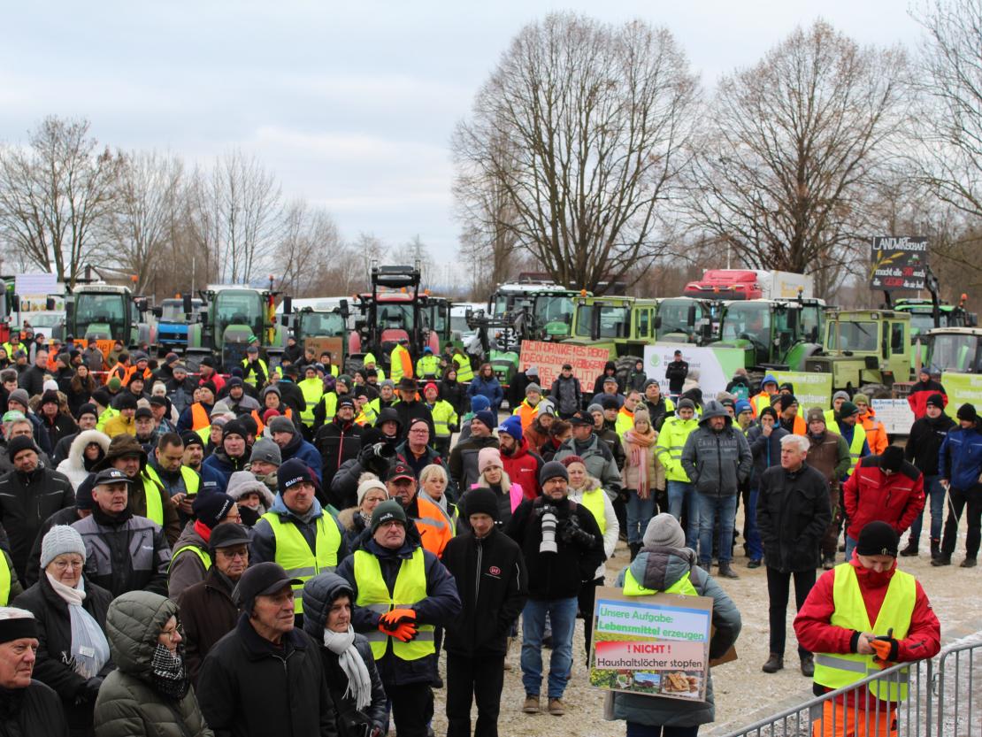 Bauernprotest Nördlingen am 08.01.2024