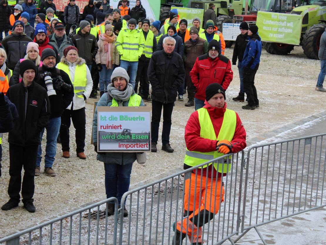 Bauernprotest Nördlingen am 08.01.2024