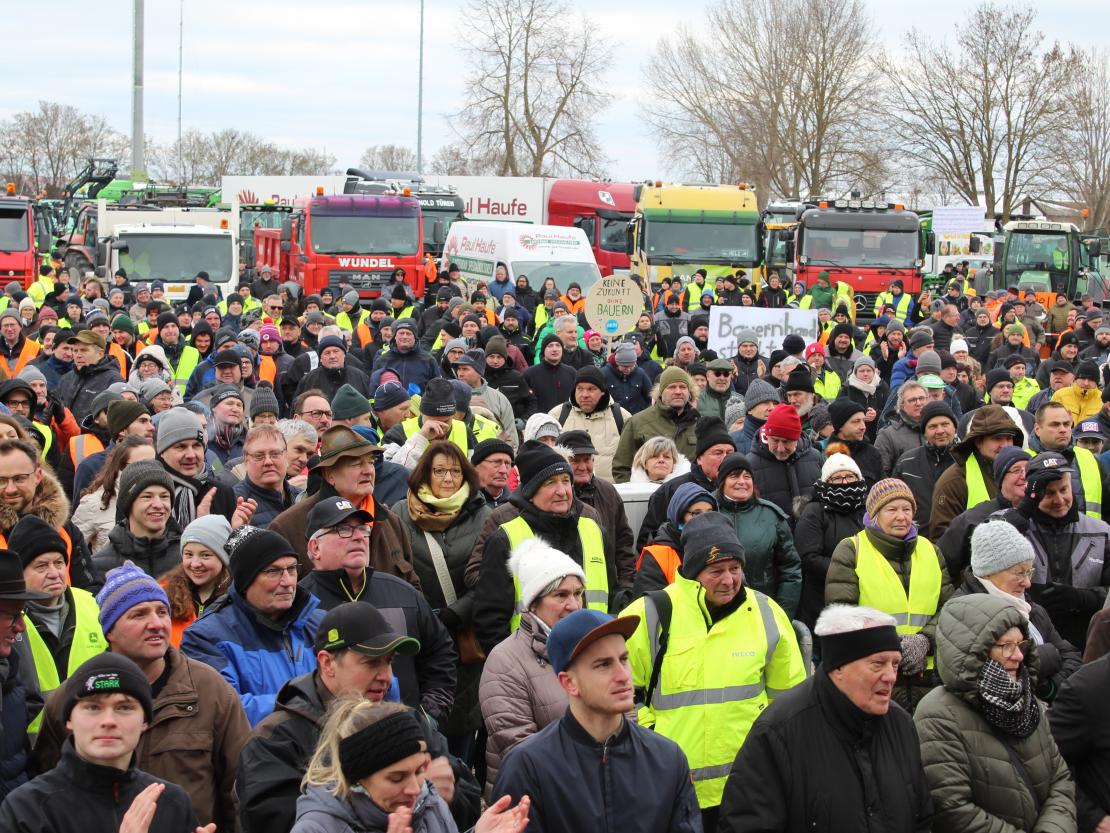 Bauernprotest Nördlingen am 08.01.2024