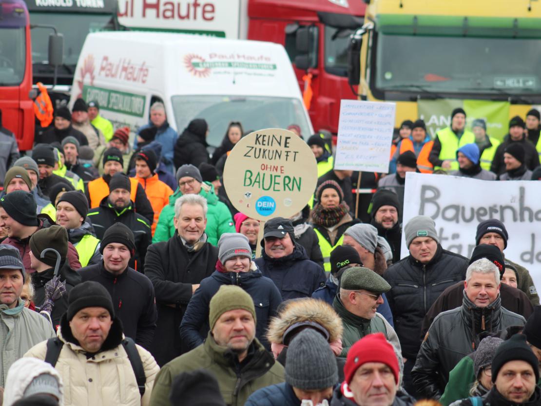 Bauernprotest Nördlingen am 08.01.2024