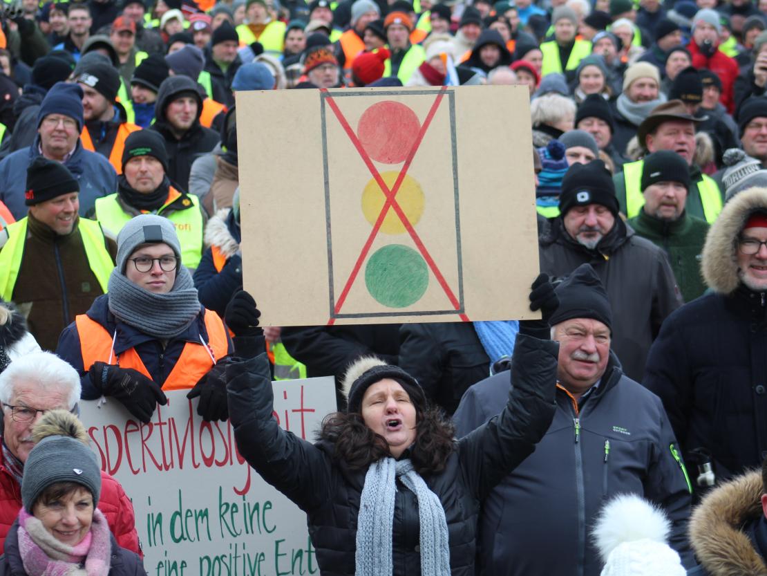 Bauernprotest Nördlingen am 08.01.2024