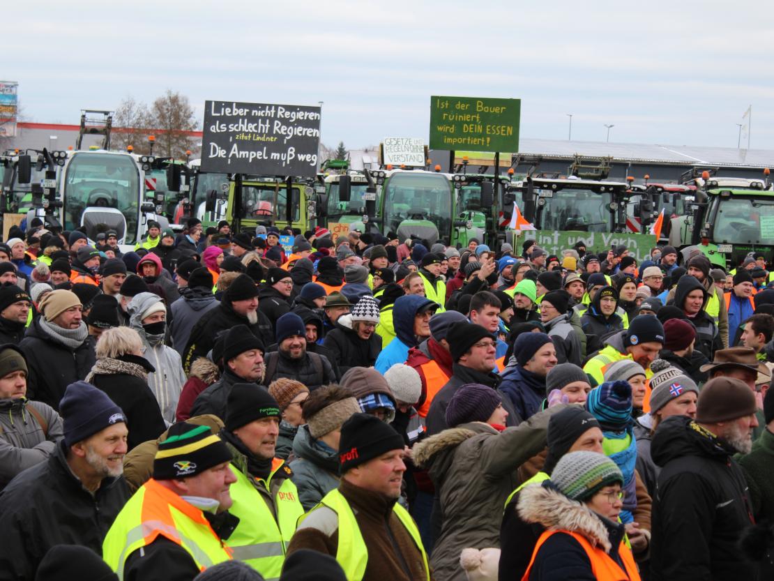 Bauernprotest Nördlingen am 08.01.2024