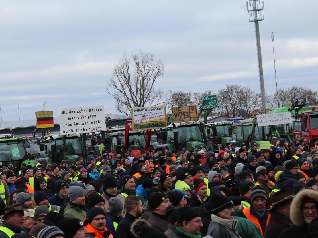 Bauernprotest Nördlingen am 08.01.2024