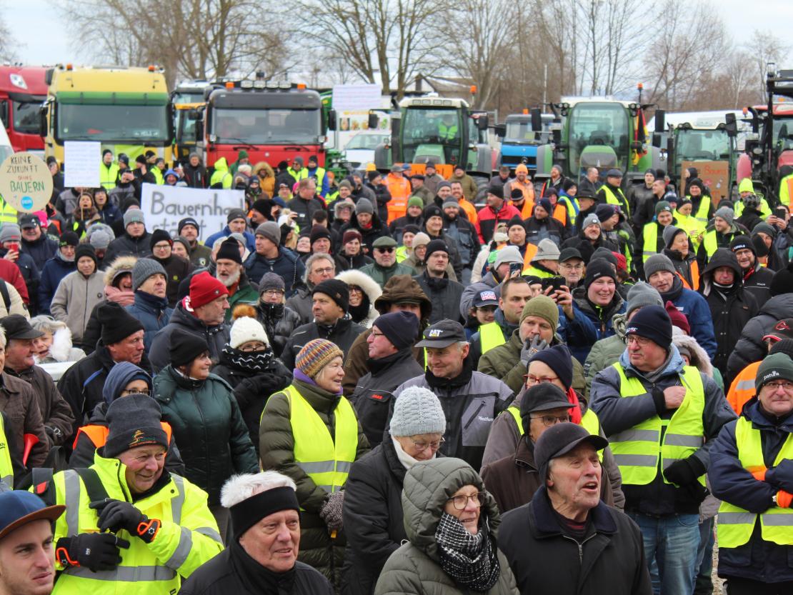 Bauernprotest Nördlingen am 08.01.2024