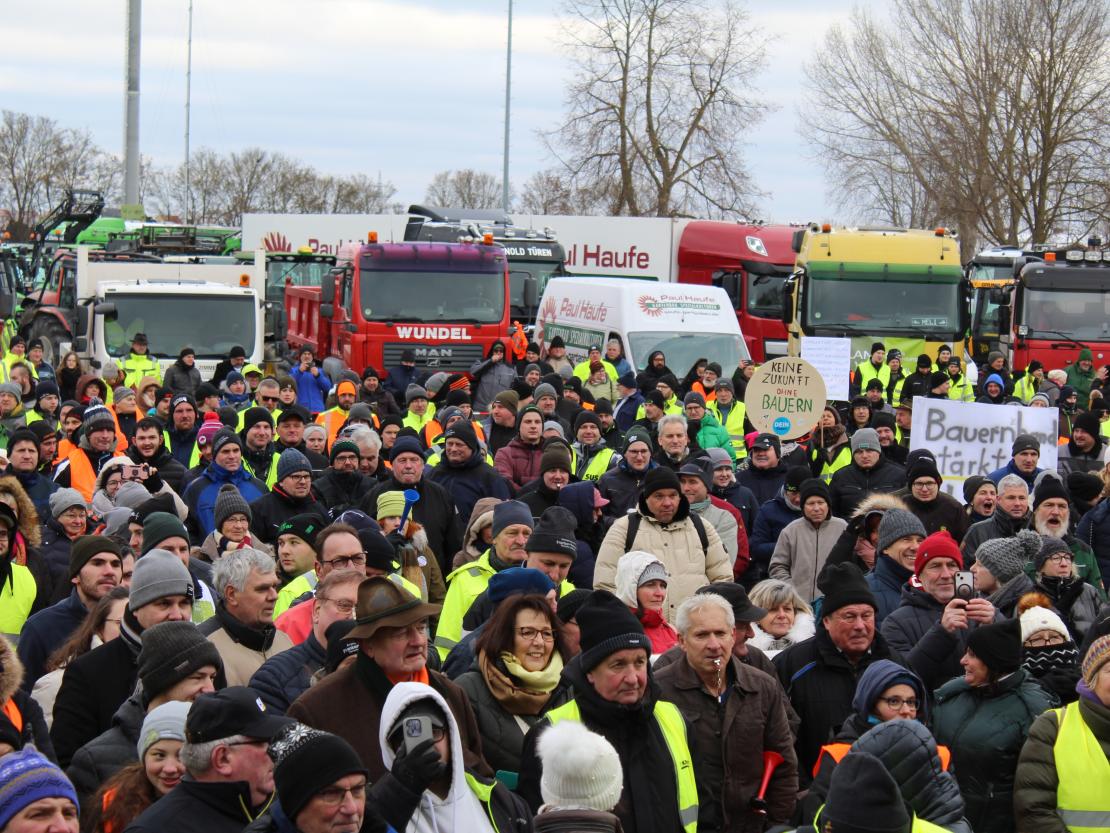 Bauernprotest Nördlingen am 08.01.2024