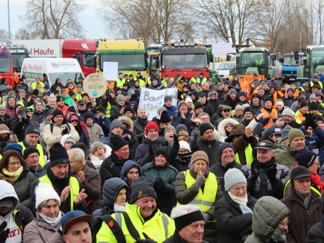 Bauernprotest Nördlingen am 08.01.2024