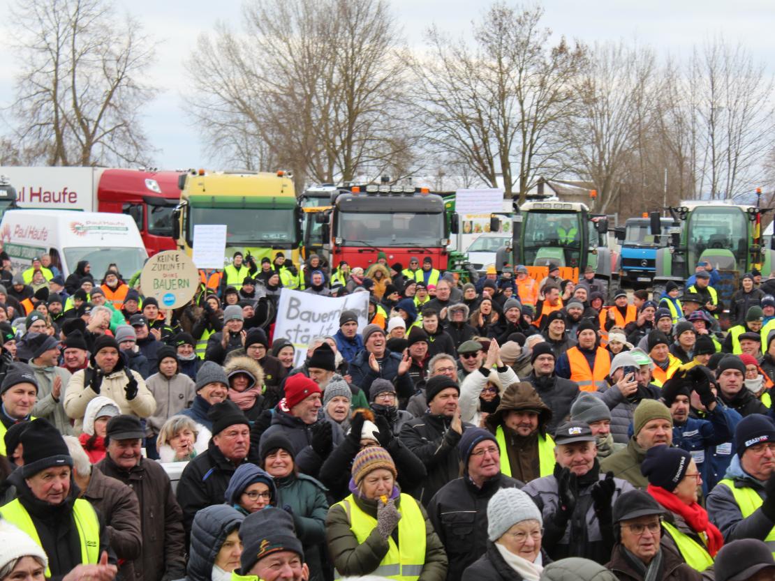 Bauernprotest Nördlingen am 08.01.2024