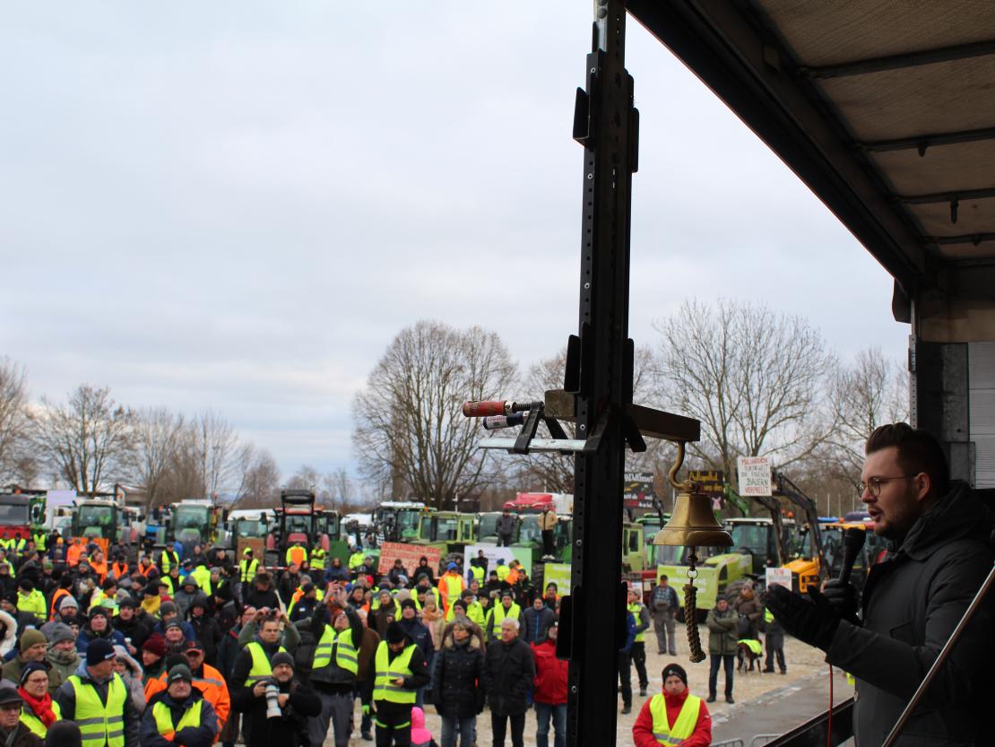Bauernprotest Nördlingen am 08.01.2024