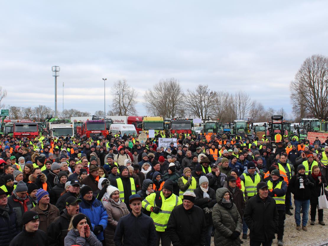 Bauernprotest Nördlingen am 08.01.2024