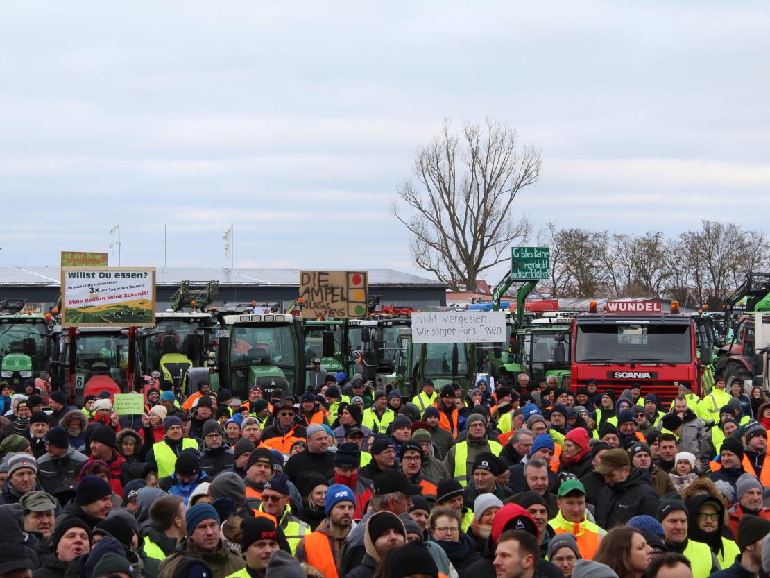 Bauernprotest Nördlingen am 08.01.2024