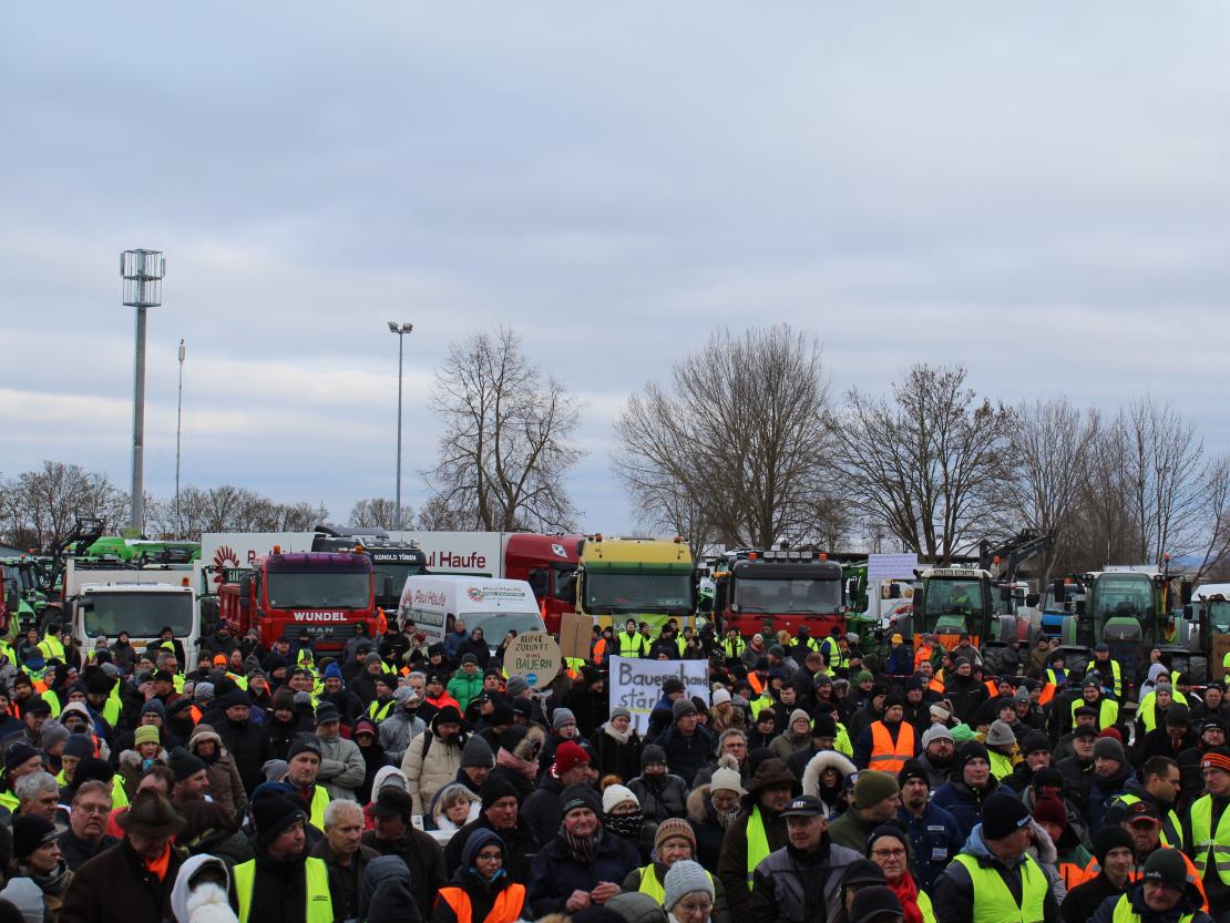 Bauernprotest Nördlingen am 08.01.2024