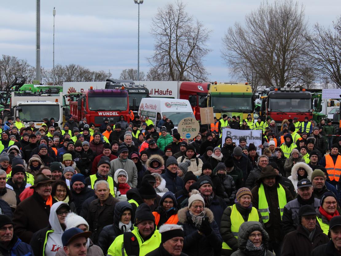 Bauernprotest Nördlingen am 08.01.2024