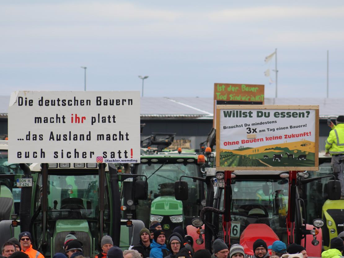 Bauernprotest Nördlingen am 08.01.2024
