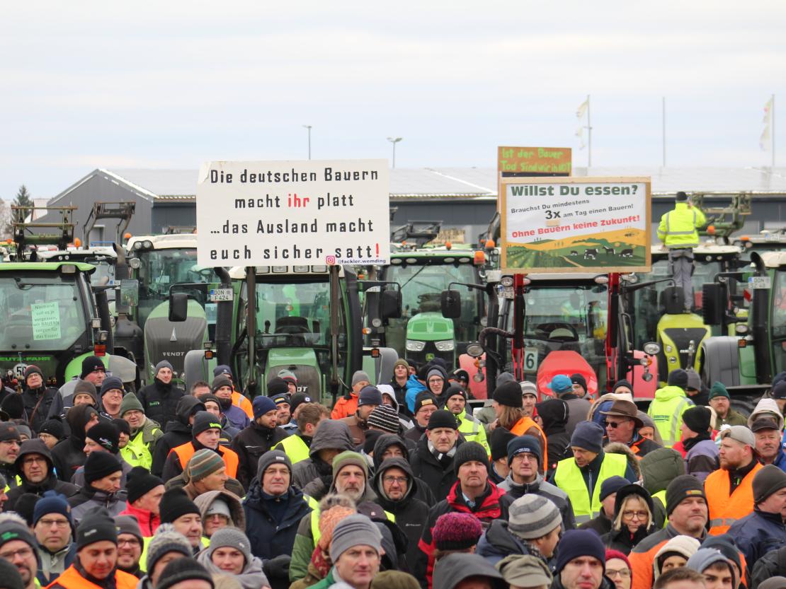 Bauernprotest Nördlingen am 08.01.2024