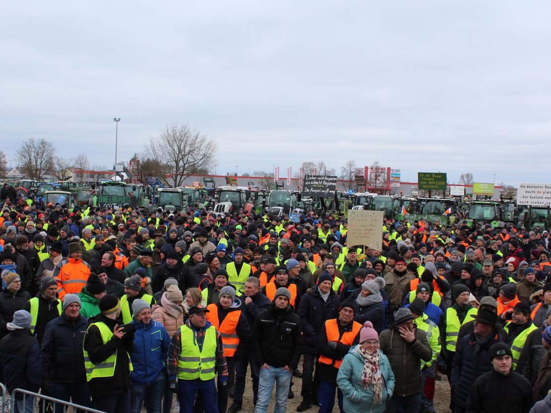 Bauernprotest Nördlingen am 08.01.2024