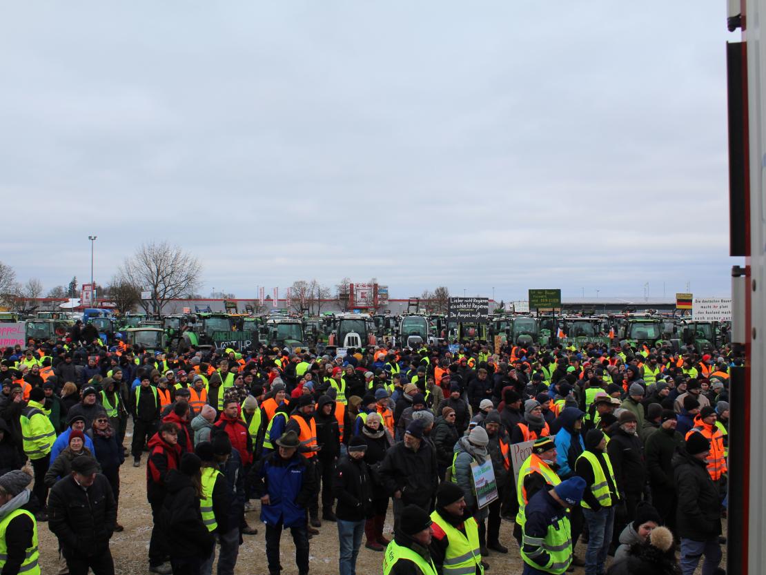 Bauernprotest Nördlingen am 08.01.2024