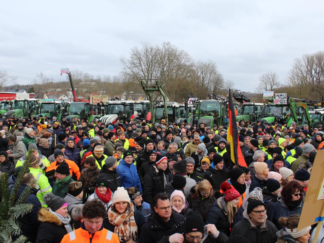 Bauernprotest Donauwörth am 08.01.2024
