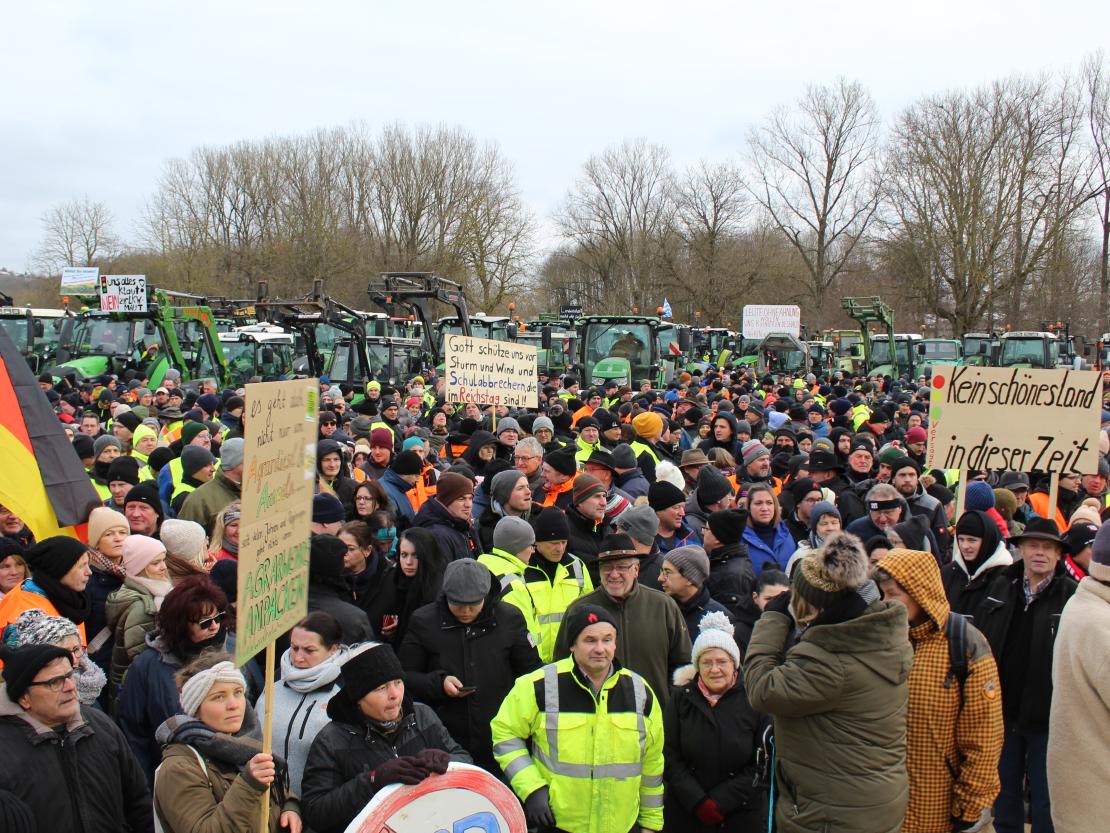 Bauernprotest Donauwörth am 08.01.2024