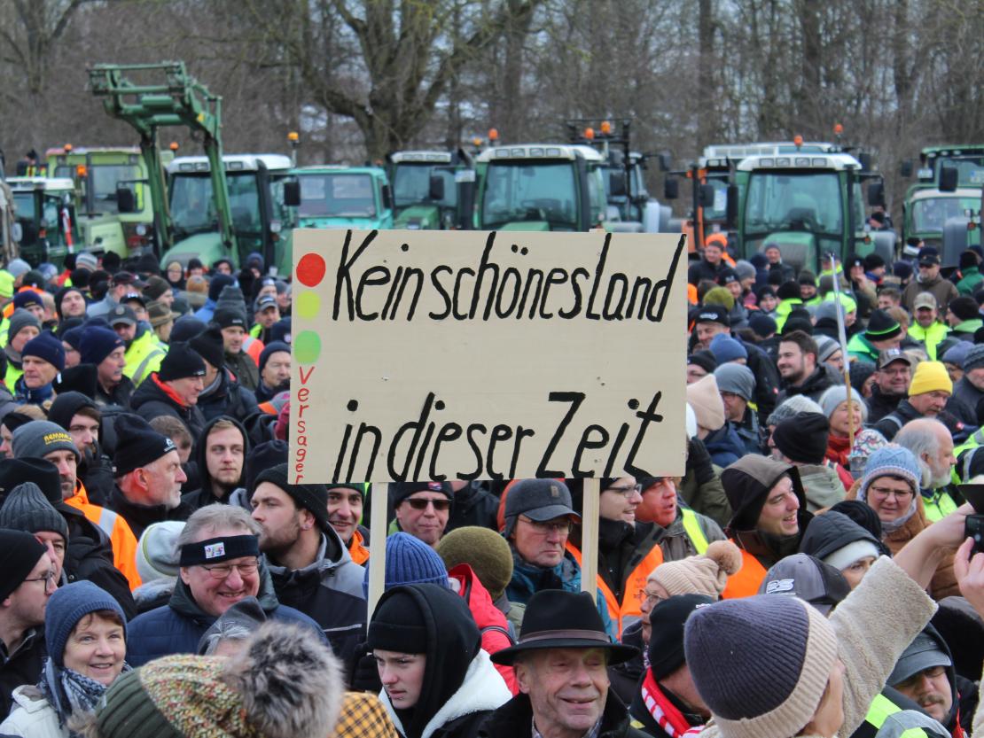 Bauernprotest Donauwörth am 08.01.2024