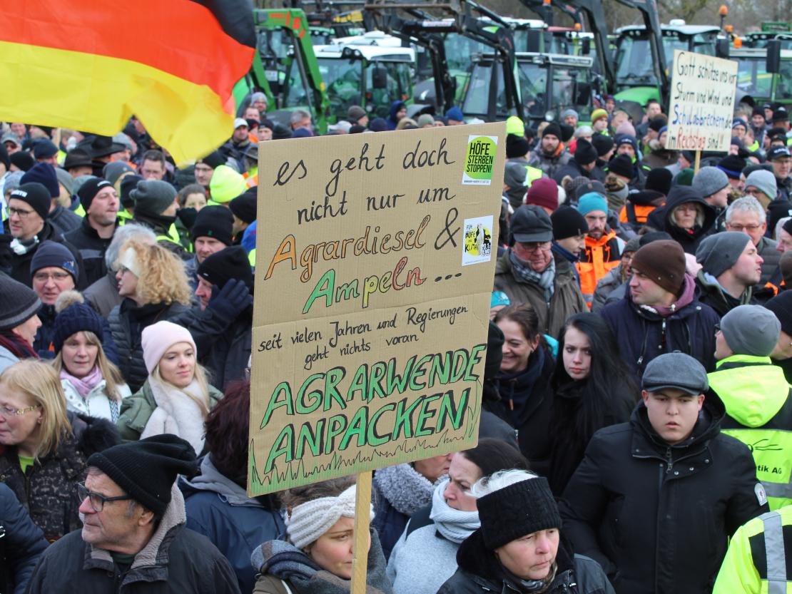 Bauernprotest Donauwörth am 08.01.2024