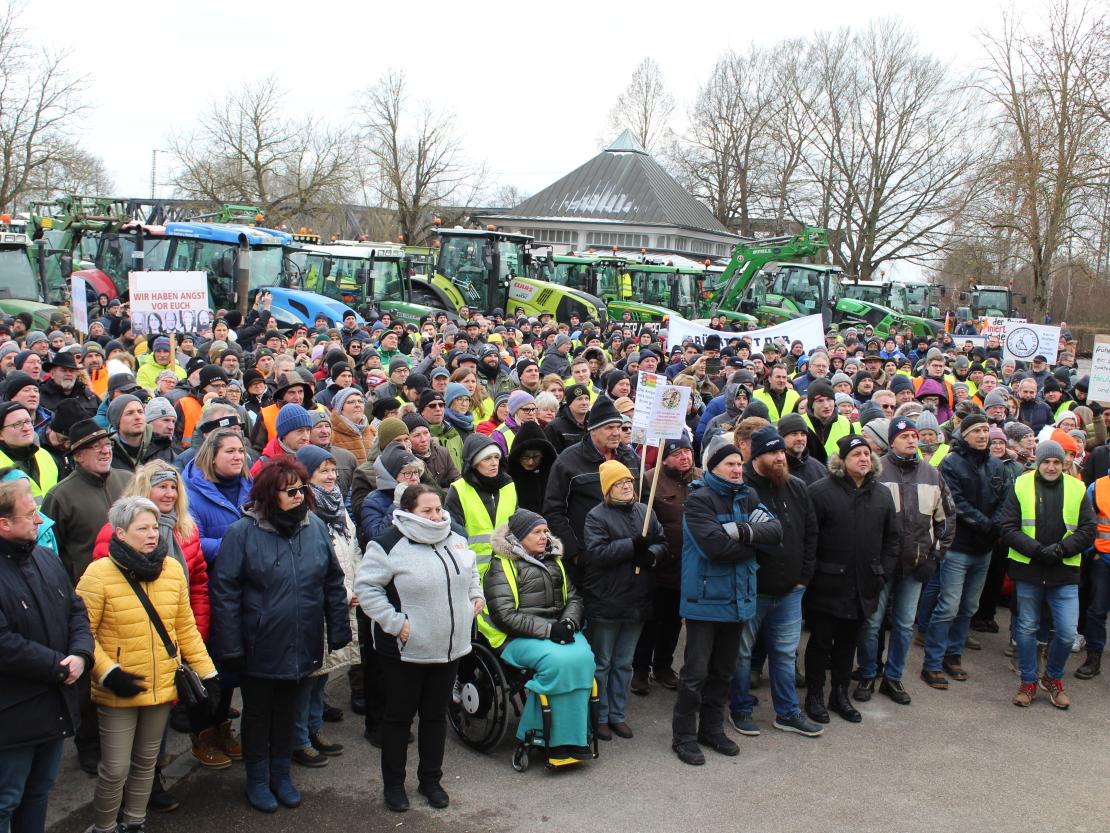 Bauernprotest Donauwörth am 08.01.2024