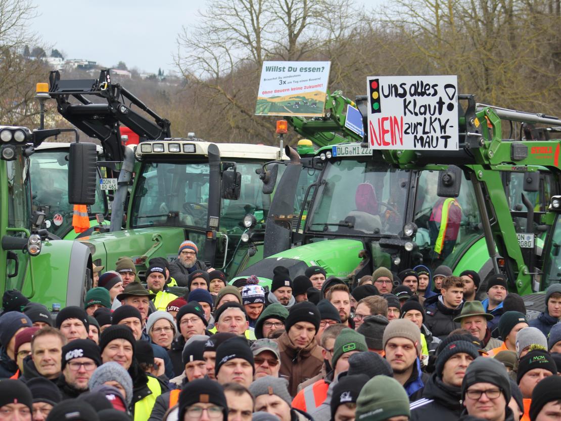 Bauernprotest Donauwörth am 08.01.2024