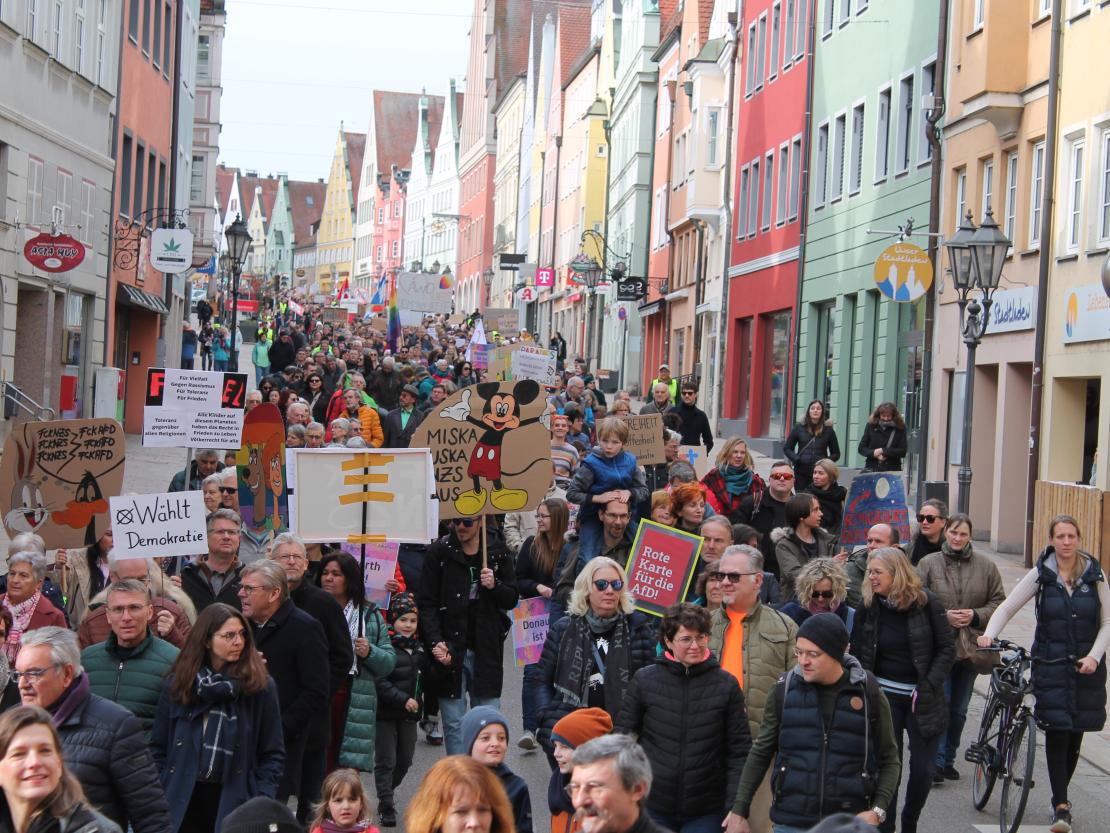 Demo gegen rechts Donauwörth 